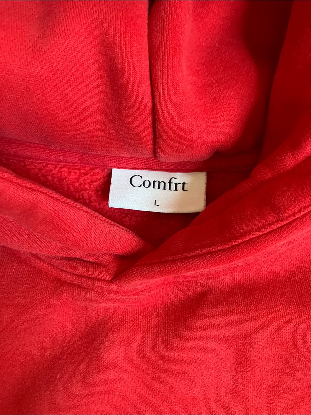 red Comfrt Unisex Adult's Oversized Pullover Hoodie - Picture 6 of 16